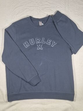 Hurley Men's Dusty Blue Crewneck Sweatshirt